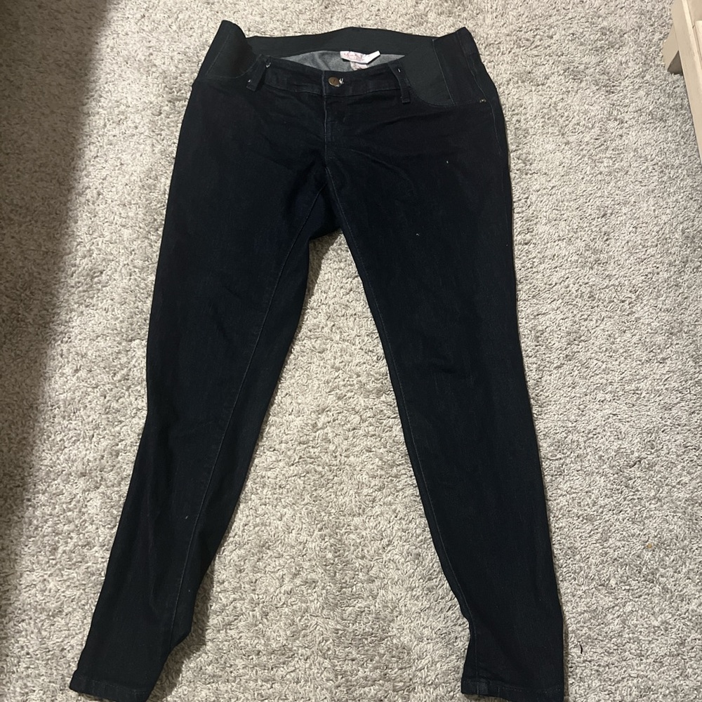 Isabel Maternity by Ingrid & Isabel Dark Wash Skinny Jeans